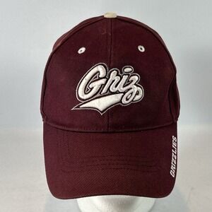 Montana Grizzlies Hat Cap Strap Back Mens NCAA College Football Script Dad Hat